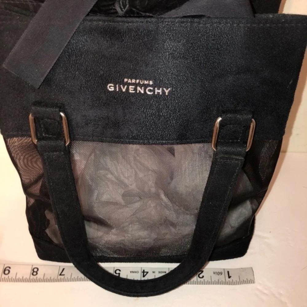 Givenchy black parfum tote cosmetic bag